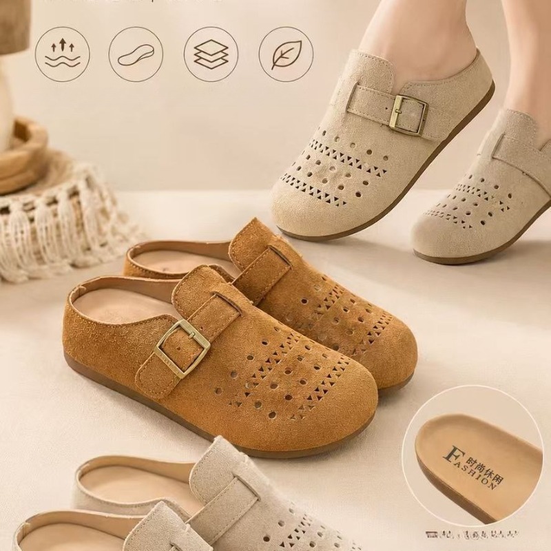 Men'S Shoes Slip On - Женские летние сандалии-слипоны на толстой подошве