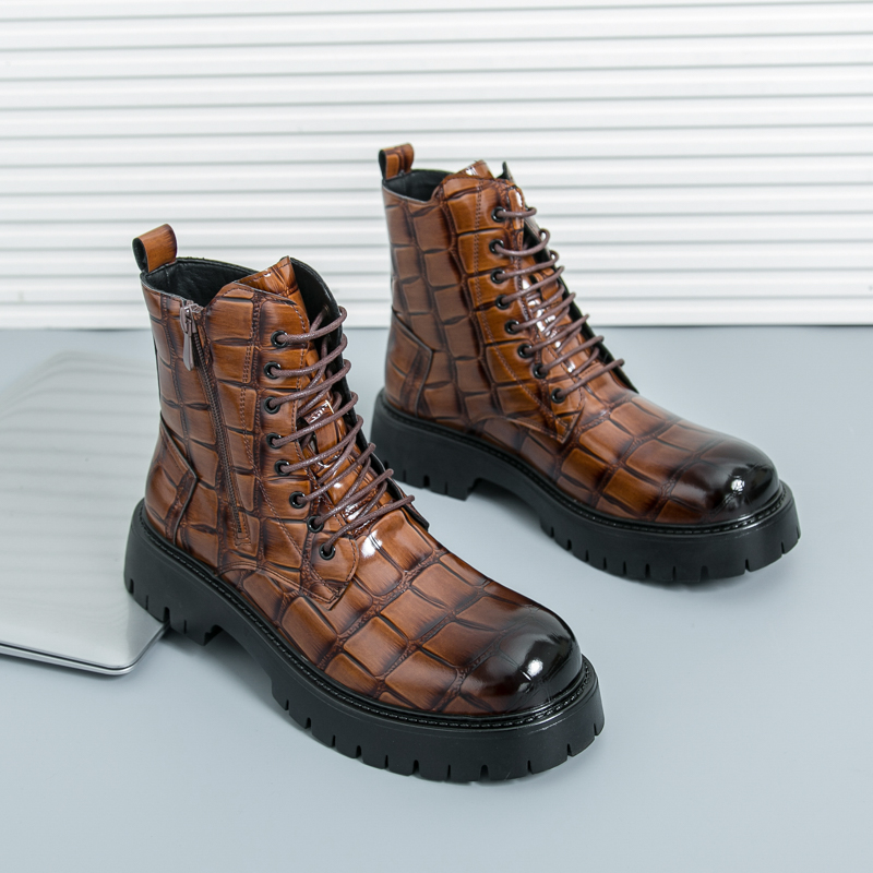 Men Shoes Office - Летние мужские модные ботинки челси, черные,