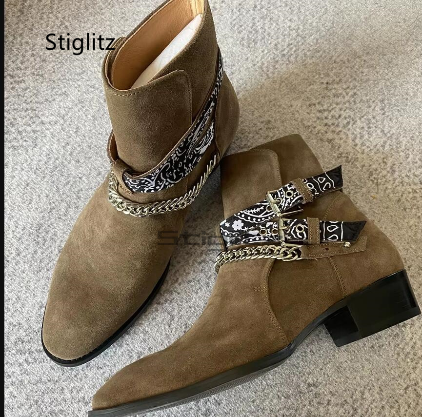 Men Shoes Size 11 - Мужские ботинки «Челси» из искусственной замши