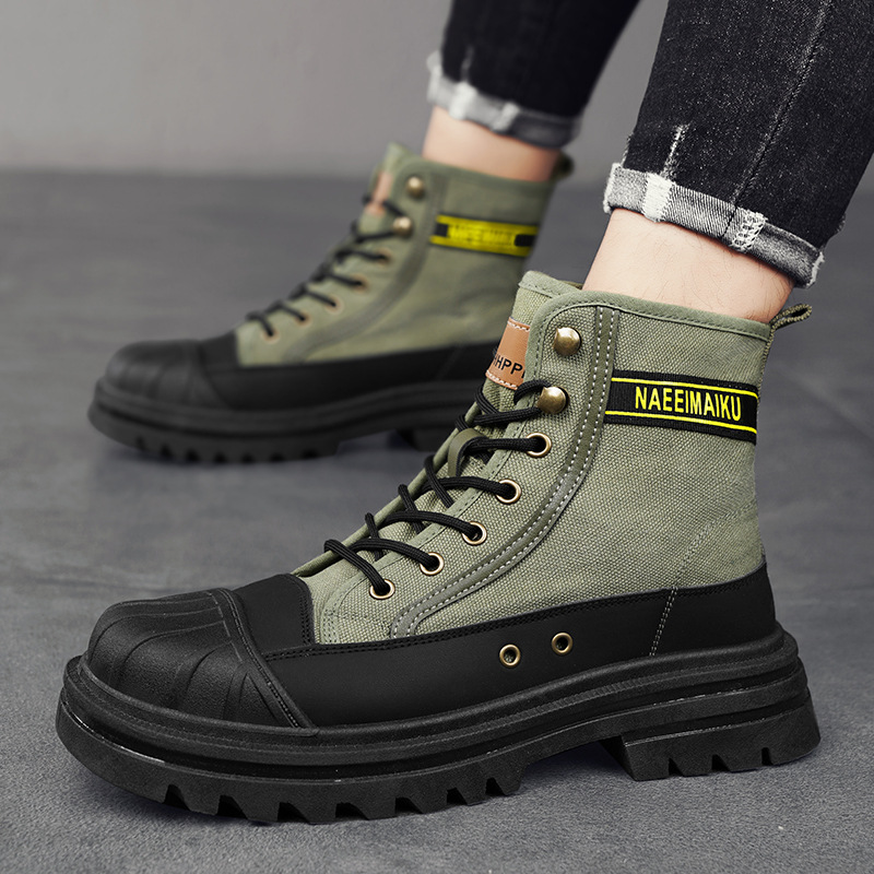 Men Shoes Office - Мужские парусиновые ботинки, модная повседневная обувь