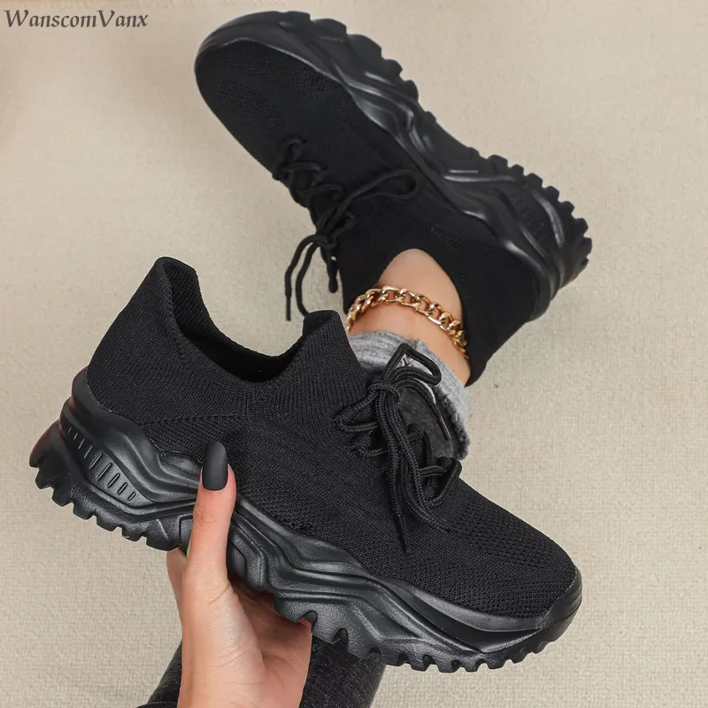 Men'S Shoes Slip On - Модные массивные кроссовки на платформе для