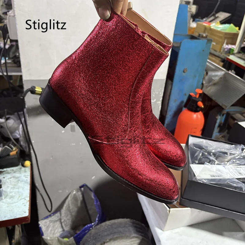 Красные мужские ботинки челси  – обзор и цена Men Shoes Size 11