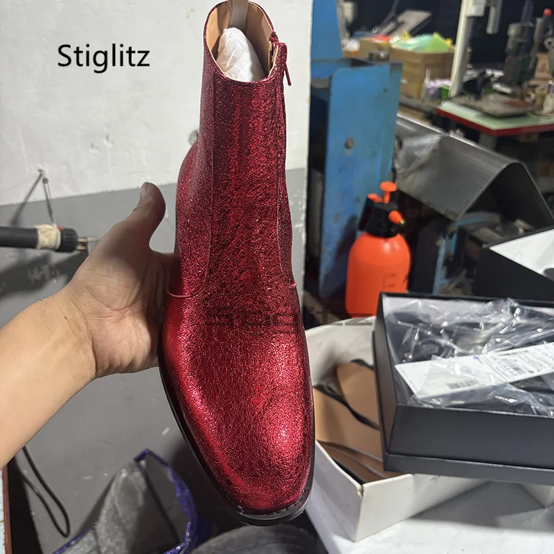 Красные мужские ботинки челси  – обзор и цена Men Shoes Size 11