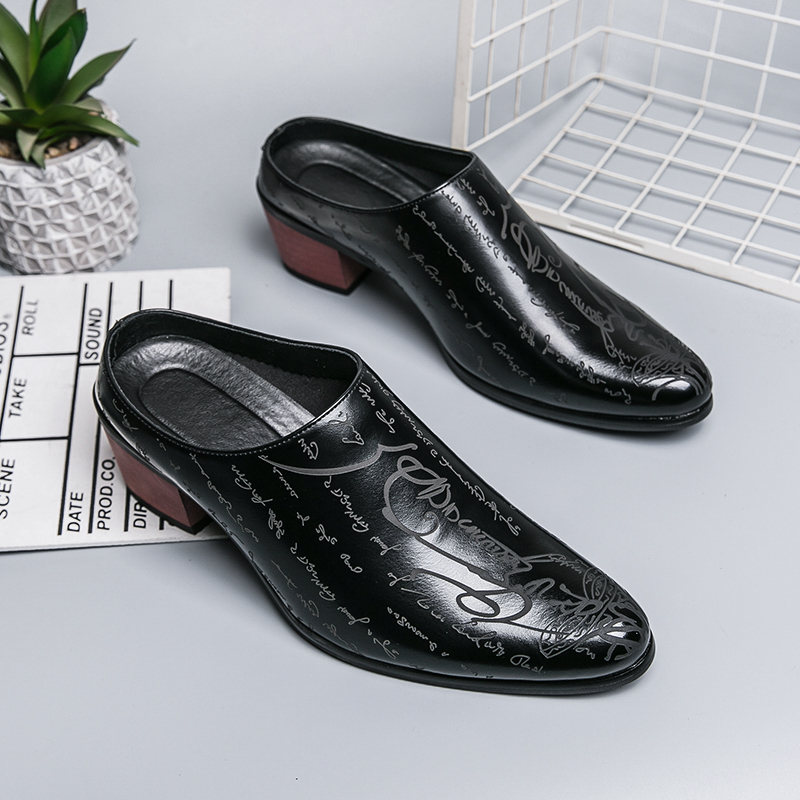 Мужские коричневые кожаные мюл – обзор и цена Men'S Shoes Slip On