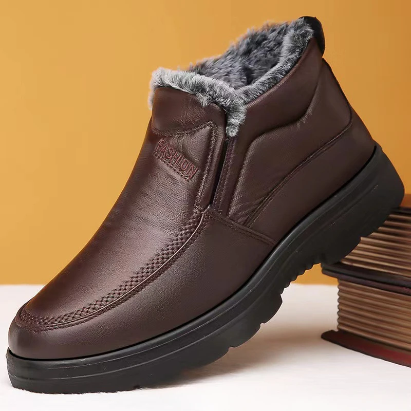 Зимние мужские ботильоны, плюш – обзор и цена Men'S Shoes Slip On