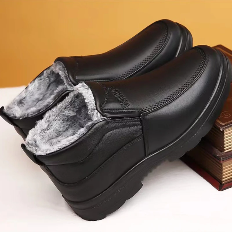Зимние мужские ботильоны, плюш – обзор и цена Men'S Shoes Slip On